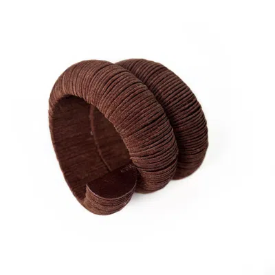 Waiwai Women's Flow Cuff Leather Bracelet Brown