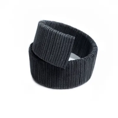 Waiwai Women's Ribbed Cuff Bracelet Black