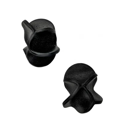 Waiwai Women's Rivelis Leather Earrings Black