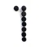 Waiwai Women's Single Dangle Leather Earring In Black In Black