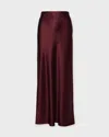 Wakakuu Icons Kjol Cielo Satin Burgundy In Burgundy