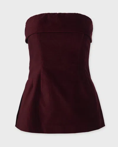 Wakakuu Icons Top Acha Velvet Burgundy