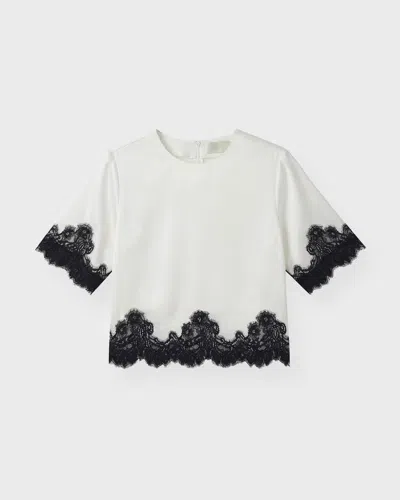 Wakakuu Icons Top Canary Lace In White
