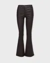 Wakakuu Icons Trouses Stretch Leather Pants In Brown