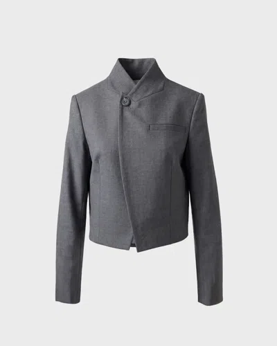 Wakakuu Icons Turn Collar Blazer Wool In Grå