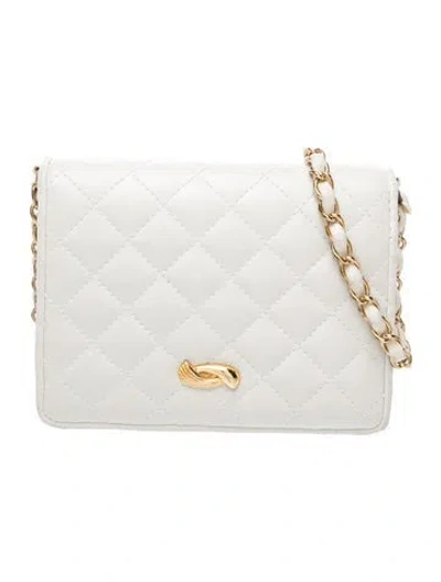 Pre-owned Walborg Leather Crossbody Bag In Neutral