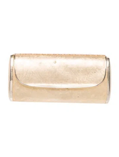 Pre-owned Walborg Metal Clutch In Neutral