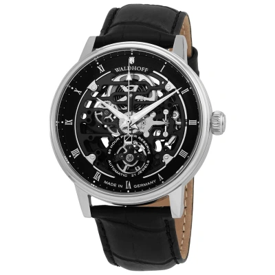 Waldhoff Capital Carbon Silver Black Dial Men's Watch 06d