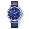 WALDHOFF WALDHOFF MULTIMATIC BLUE DIAL BLUE LEATHER MEN'S WATCH 03B