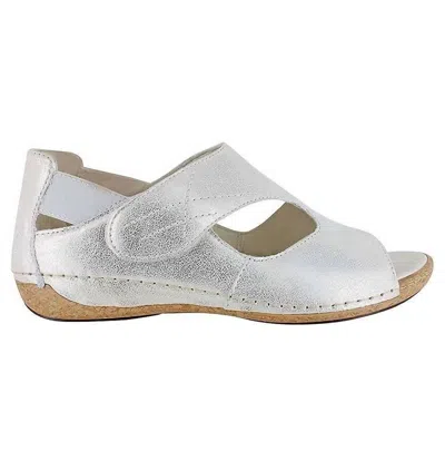 Waldläufer Women's Bailey Sandal In Light Gold In White