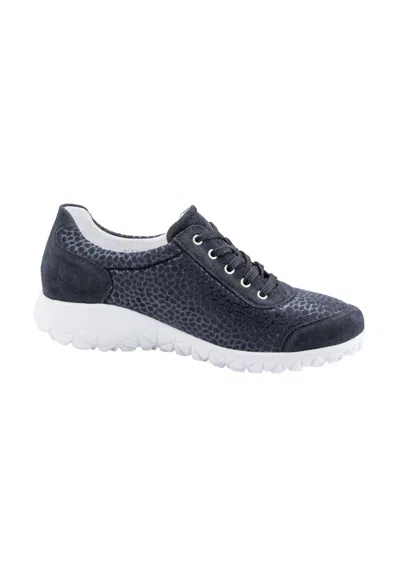 Waldläufer Women's Havy Sneaker In Deep Blue Marine