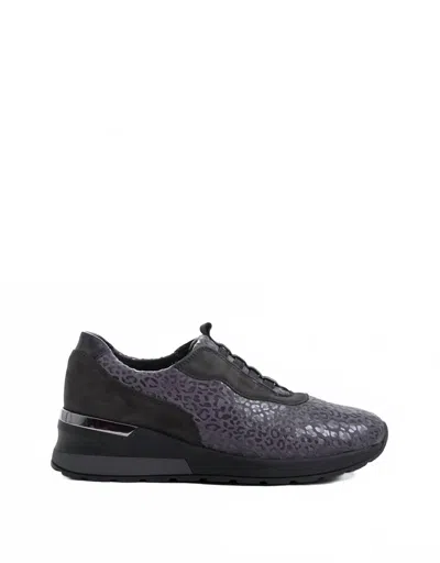 Waldläufer Women's India Comfort Shoes In Carbon In Purple