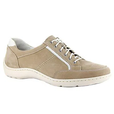 Waldläufer Women's Jasmine Casual Walking Shoe In Combi Tan In Neutral