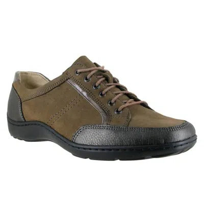 Waldläufer Women's Jasmine Casual Walking Shoe In Dark Stone/pewter In Green
