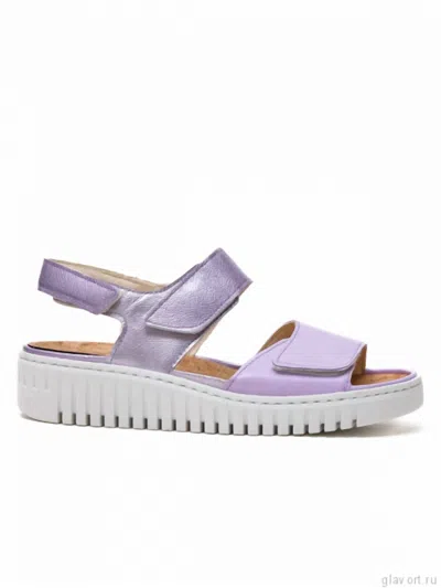 Waldläufer Women's Willow Wedge Sandal In Lavender In Purple