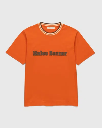 Pre-owned Wales Bonner $385  Original T-shirt In Orange