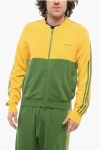 Wales Bonner Adidas Two-tone Sweater With Zip Closure