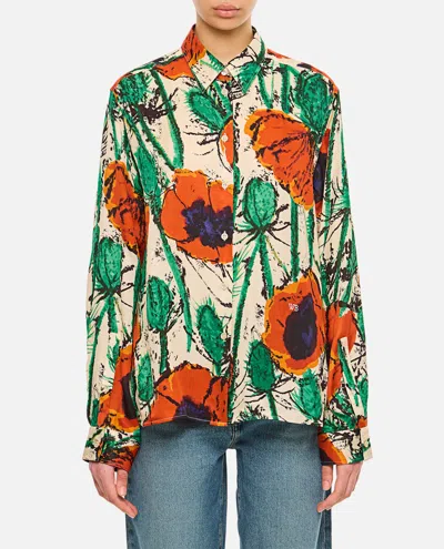 Wales Bonner Althea Shirt In Multicolor