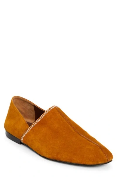 Wales Bonner Babush Convertible Heel Loafer In Tan