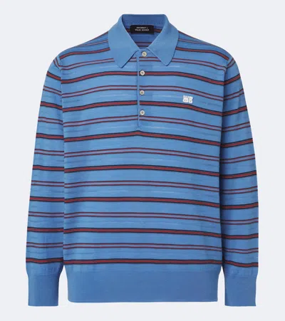 Wales Bonner Beam Striped Wool Polo Sweater In Multi