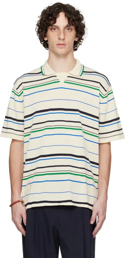 Wales Bonner Beige Adidas Originals Edition Knit Polo In Multi