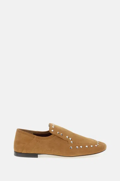 WALES BONNER BEIGE STUDDED LOAFERS