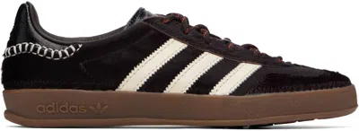 Wales Bonner Black Adidas Originals Edition Gazelle Pony Sneakers In Brown
