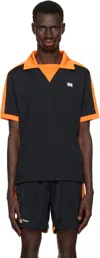 WALES BONNER BLACK & ORANGE HOME JERSEY POLO