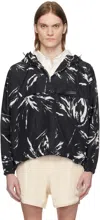 Wales Bonner Althea Mcnish Bloom Print Anorak In Mcnish Black / White