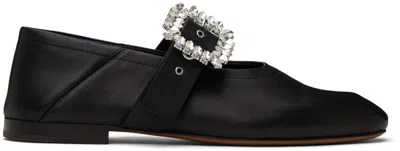Wales Bonner Black Glide Ballerina Flats In 18040 Black