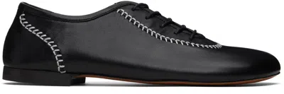 Wales Bonner Black Lace-up Oxfords In 999 Black