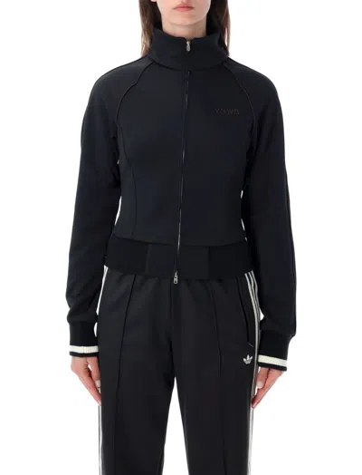 Wales Bonner Black Logo Mock Collar Jacket