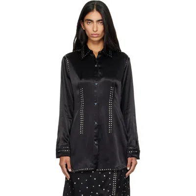Wales Bonner Black Mystic Shirt