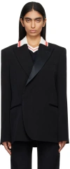 Wales Bonner Black Rise Blazer In Black