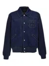 Wales Bonner Echo Indigo Blue Denim Jacket In Blue