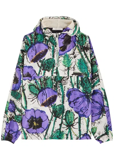 Wales Bonner Bloom Printed Hooded Shell Jacket In Multicoloured 1