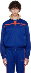 Wales Bonner Blue Adidas Originals Edition Stand Collar Track Jacket In Team Royal Blue