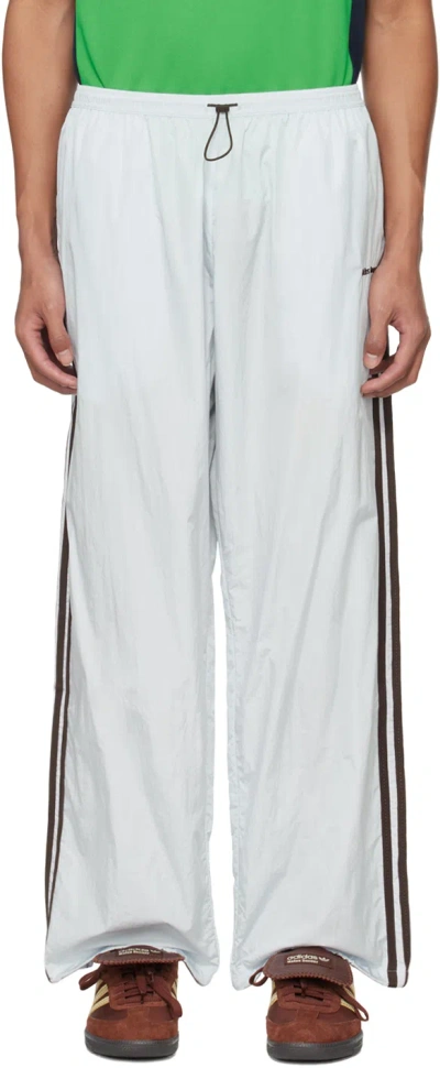 Wales Bonner Blue Adidas Originals Edition Track Pants In Blue Tint