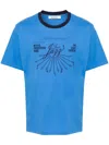 Wales Bonner Blue Jazz T-shirt In Blue