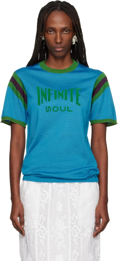 Wales Bonner Blue Soul T-shirt