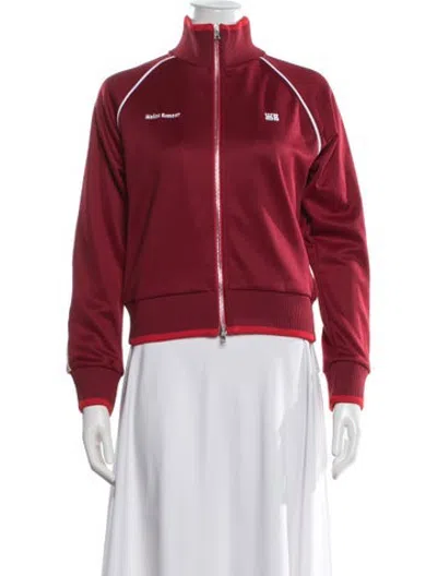 Pre-owned Wales Bonner Bomber Jacket In Red