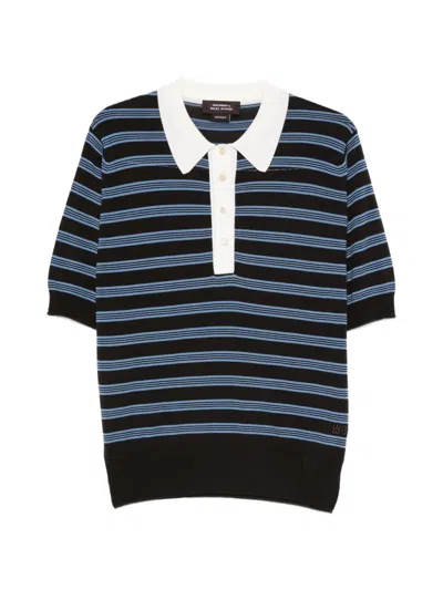 Wales Bonner Breeze Striped-pattern Polo Shirt In Multi