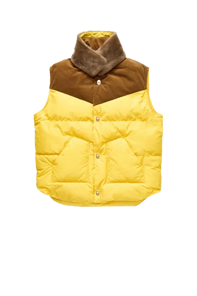 Wales Bonner Brixton Vest Yellow / Brown In Multi