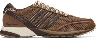 Wales Bonner Brown Adidas Originals Edition Adizero Adios Mesh Sneakers