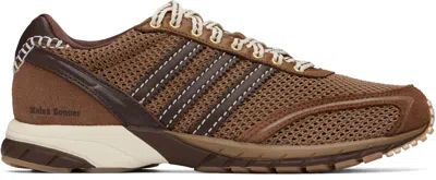 Wales Bonner Brown Adidas Originals Edition Adizero Adios Mesh Sneakers