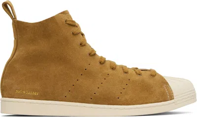 Wales Bonner Brown Adidas Originals Edition Superstar Hi Sneakers