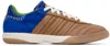 Wales Bonner Brown & Blue Adidas Originals Edition Pony Samba Millennium Sneakers In Desert/blue