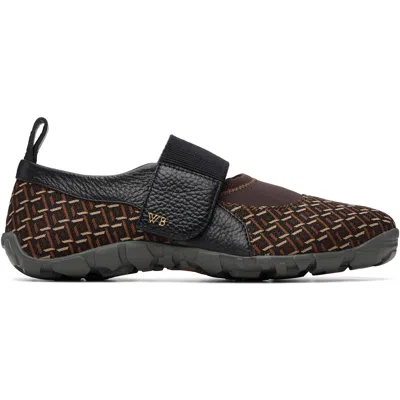 Wales Bonner Brown Jewel Mary Jane Sneakers In Multi