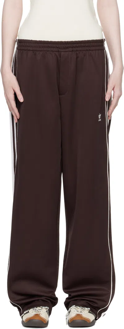 Wales Bonner Burgundy Adidas Originals Edition Wb Track Pants In Brown