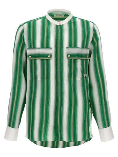 Wales Bonner 'cadence' Shirt In Green